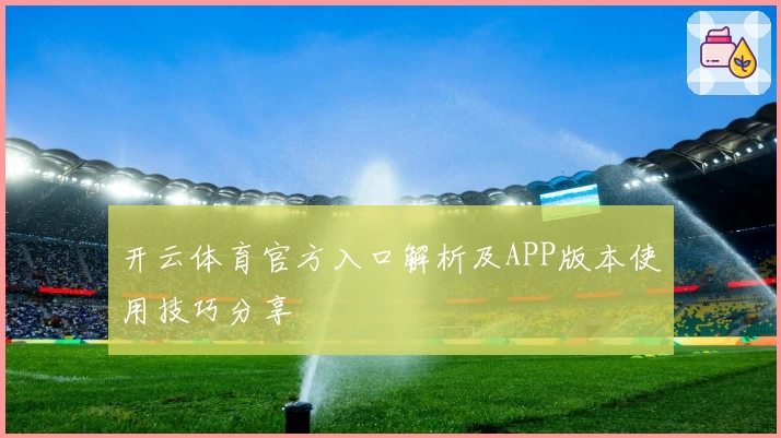 开云体育官方入口解析及APP版本使用技巧分享